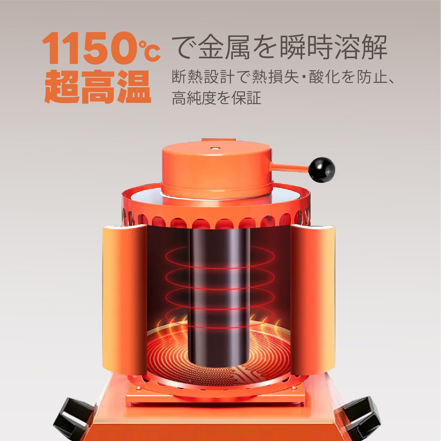 Amazon | Kurflo デジタル電気溶解炉 金属熔融炉 2000w 1+3KG